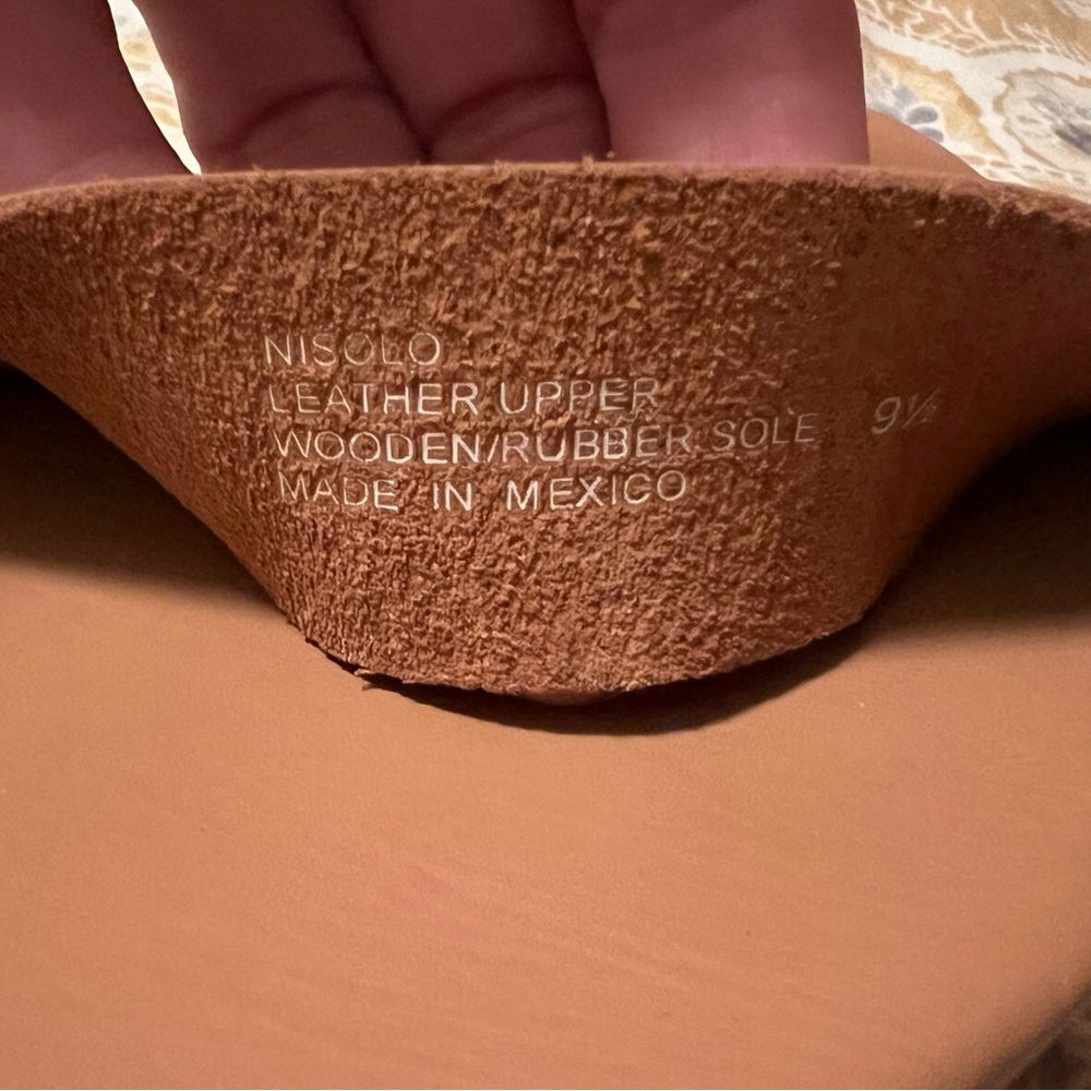 👡 Nisolo “Sarita” Wooden & Leather Wedge Sandal 🌞 - Picture 10 of 10
